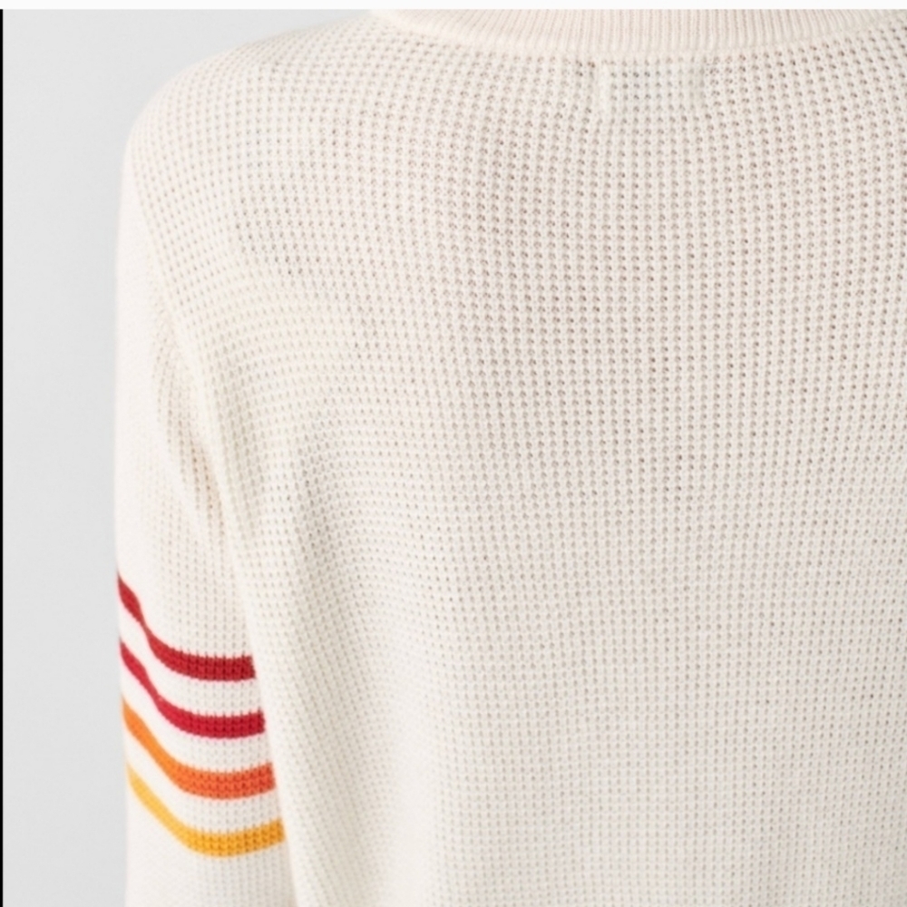 Faherty Throwback Crew Cashmere Blend Sweater Sta… - image 3